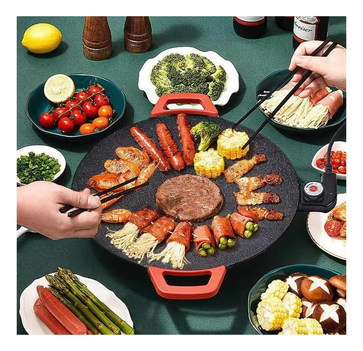 Sarten Tipo Wok Parrilla Koreana