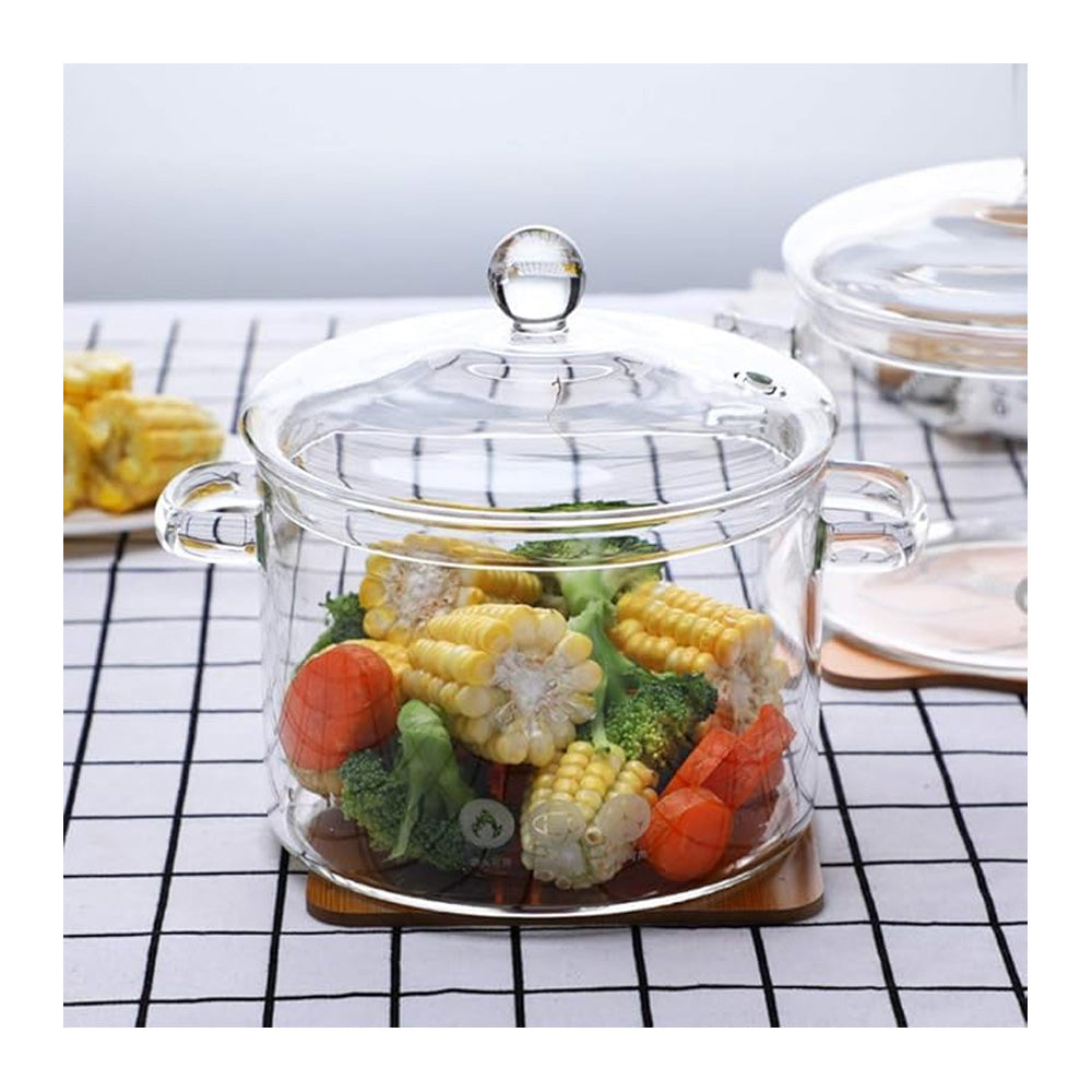 Olla Vidrio Tapa Transparente 1.5Lt