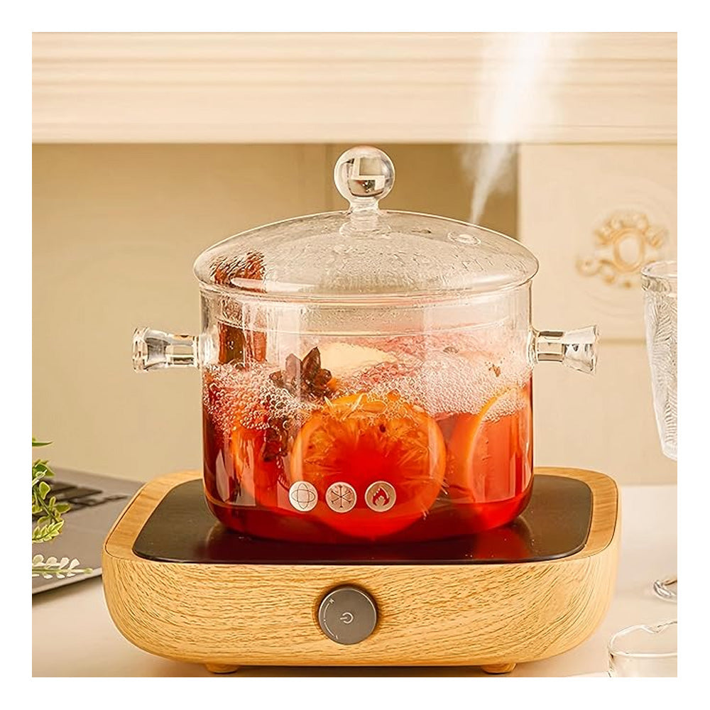 Olla Vidrio Tapa Transparente 1.5Lt