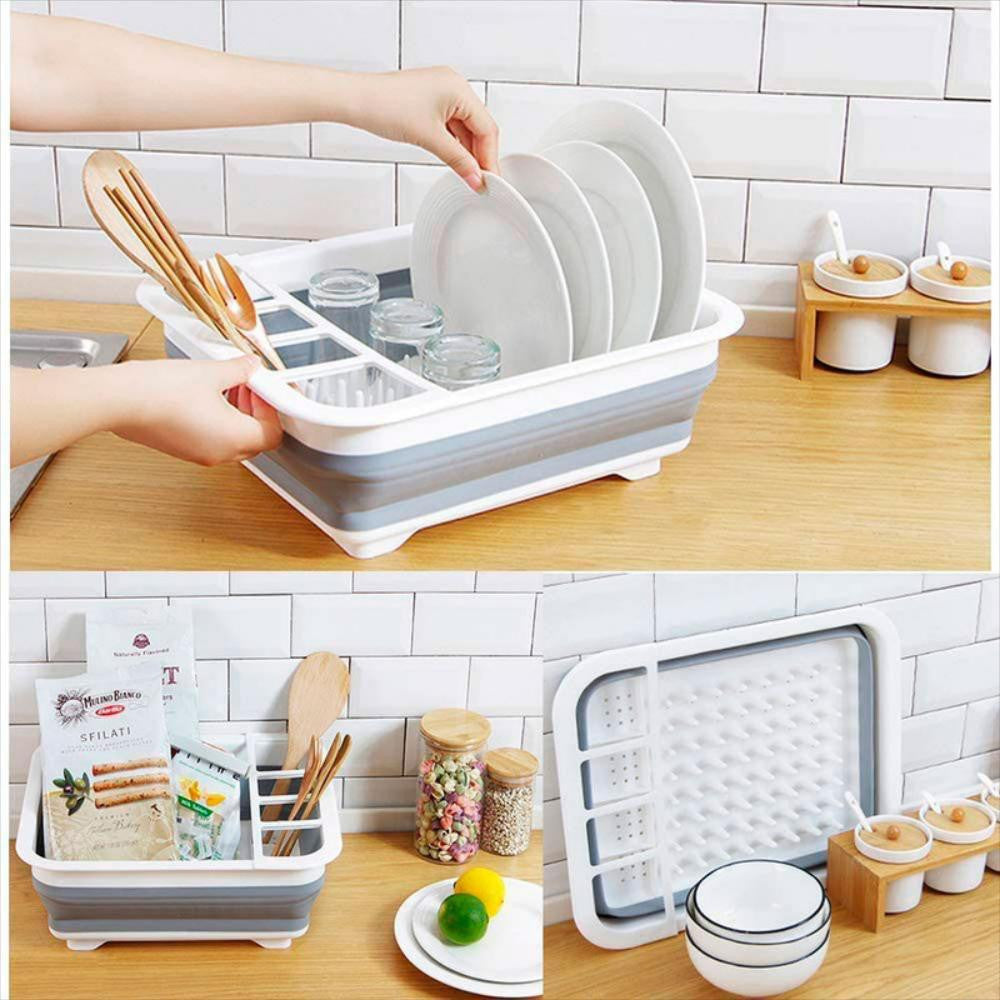 Escurridor de platos plegable